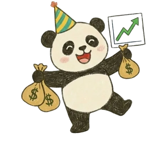 クイズに挑戦するパンダ