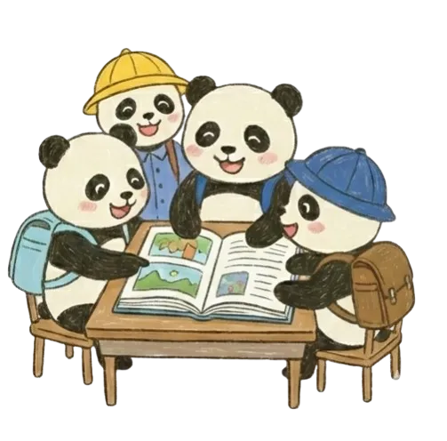 FXを学ぶパンダたち